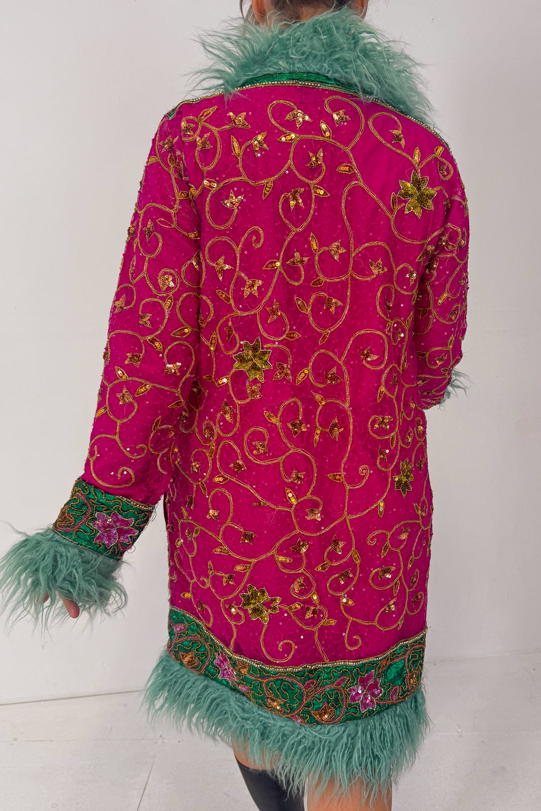 Sari Coat M Rose