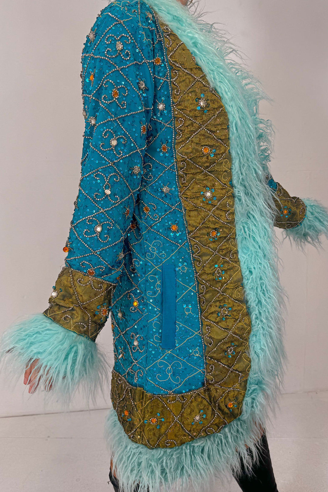 Sari Coat M Opal