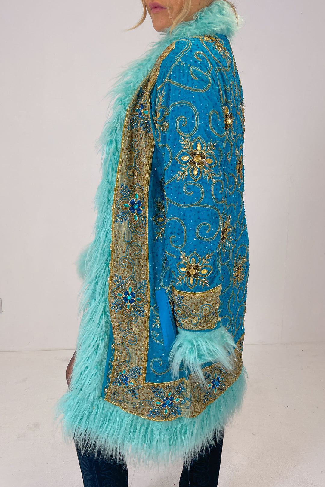 Sari Coat L Hooded Mel