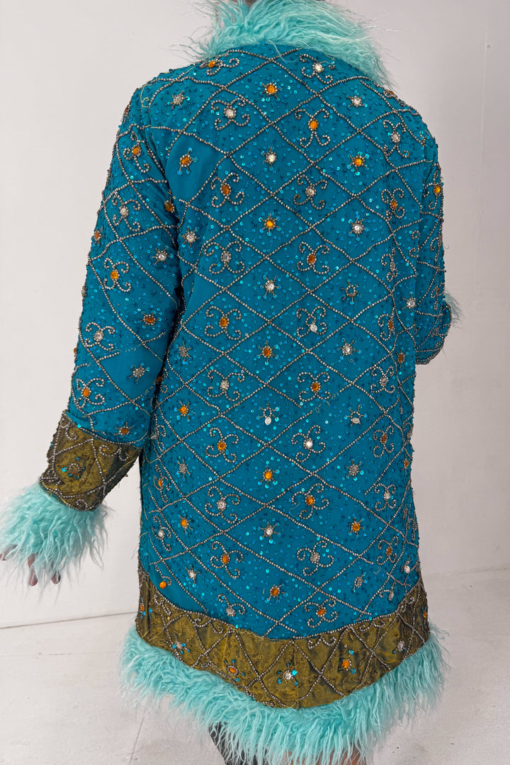 Sari Coat M Opal