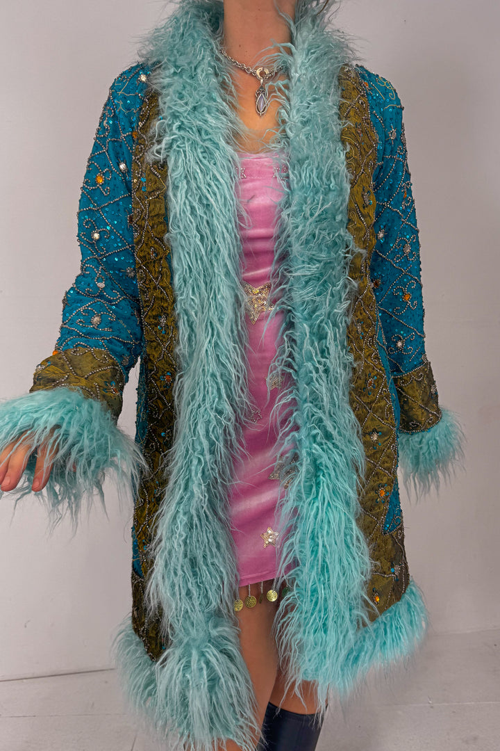 Sari Coat M Opal