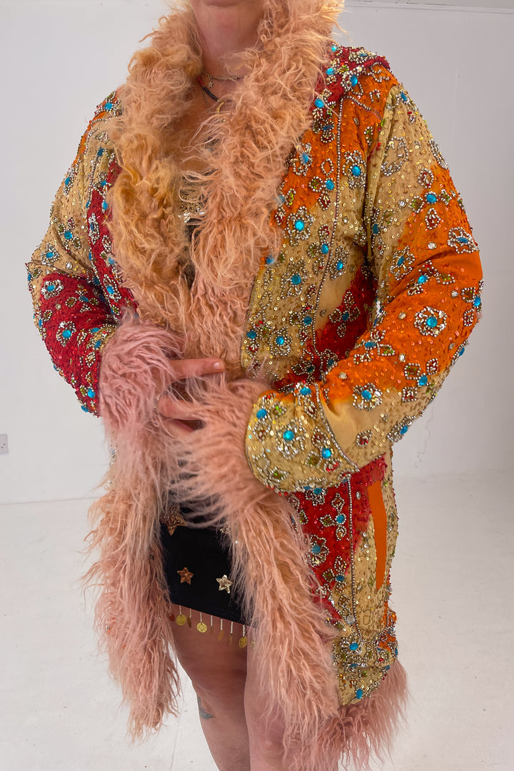 Sari Coat XL Hooded Geraldine