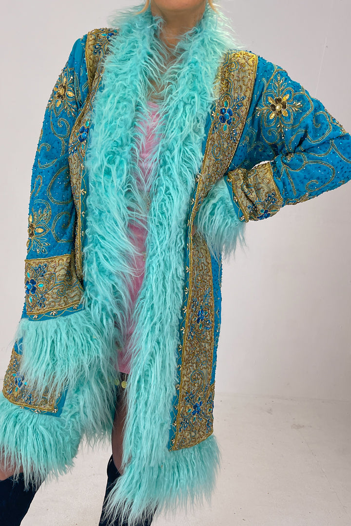 Sari Coat L Hooded Mel