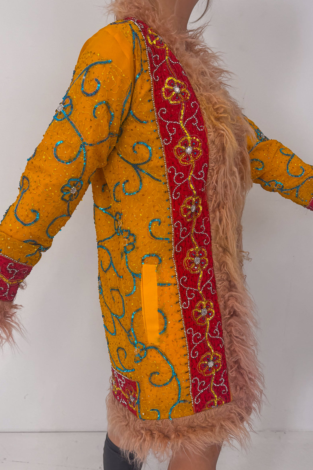 Sari Coat M Sunflower