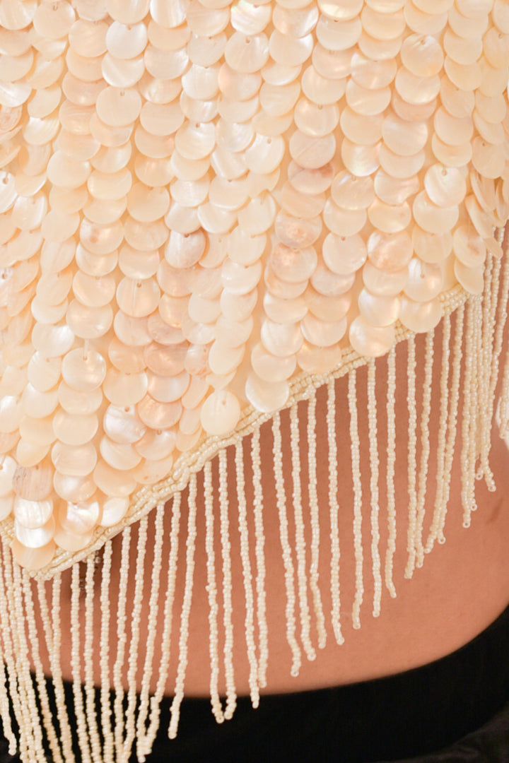 Oceana Cream Shell Top