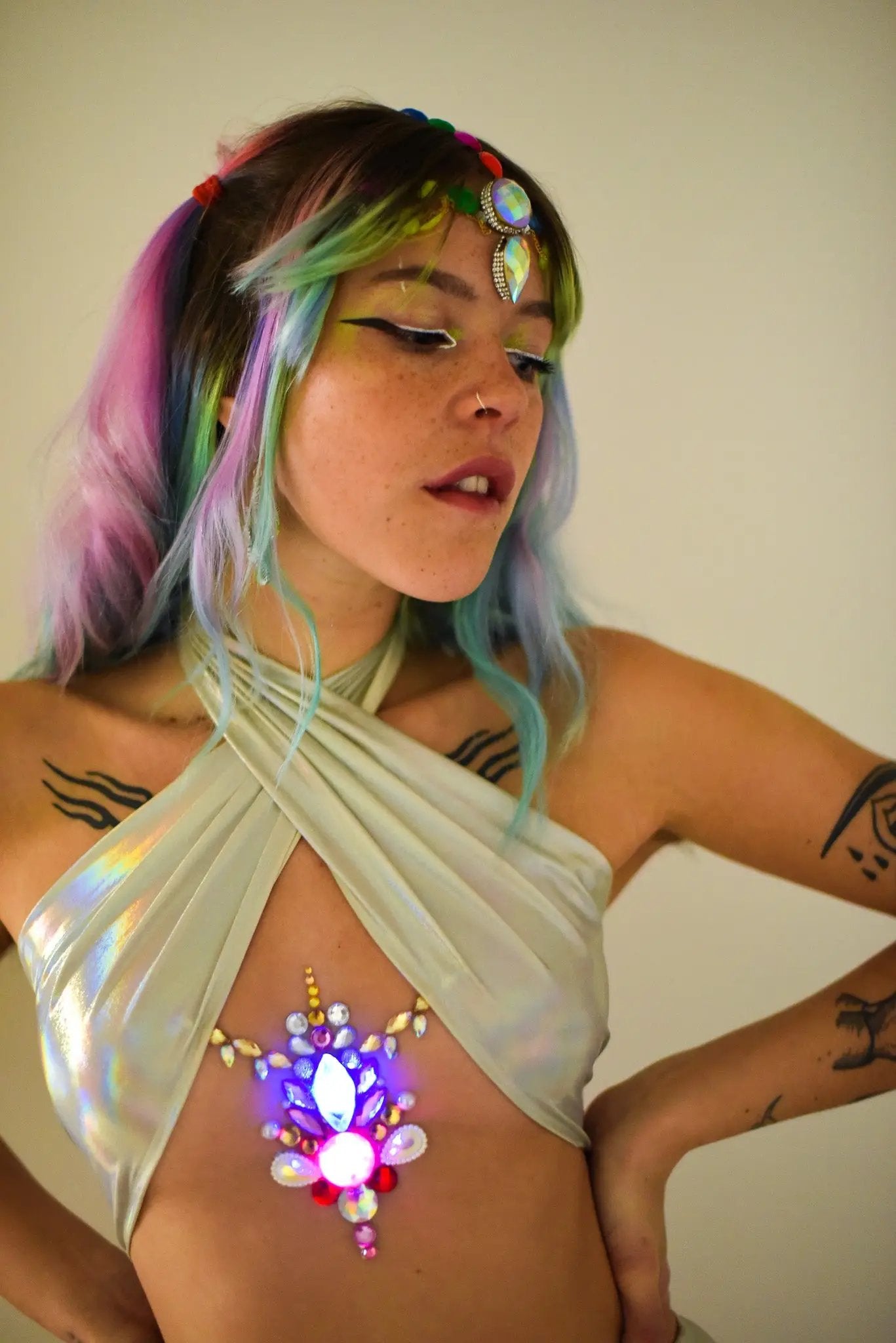 All In One LIGHT UP Body Jewels | Rave &amp; Festival Fashion