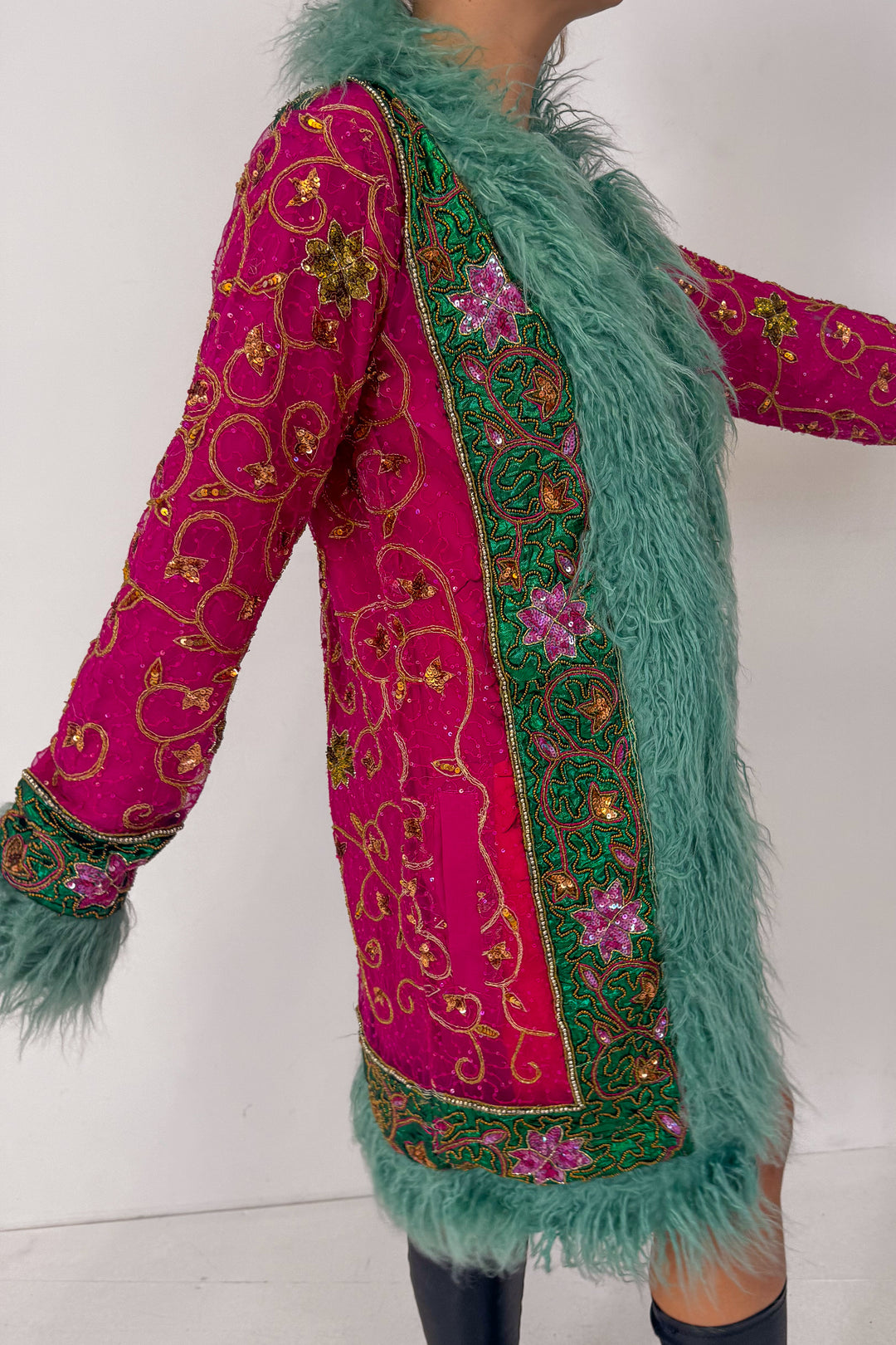 Sari Coat M Rose