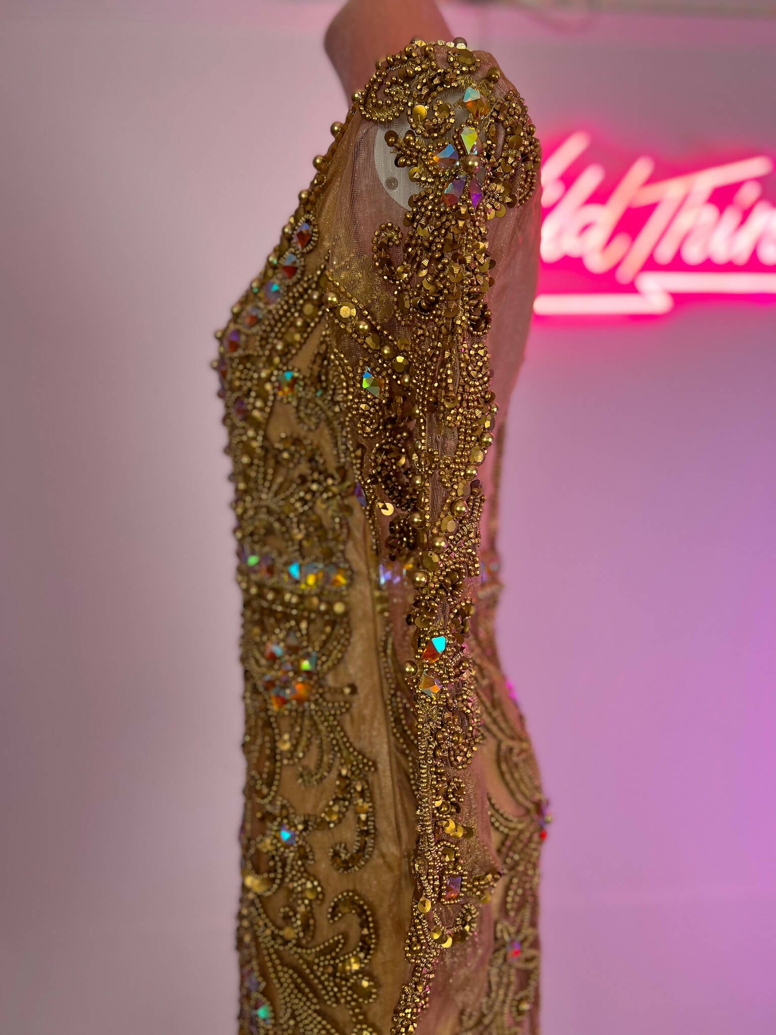 Gabby Gold Sequin Mini dress | Rave &amp; Festival Fashion