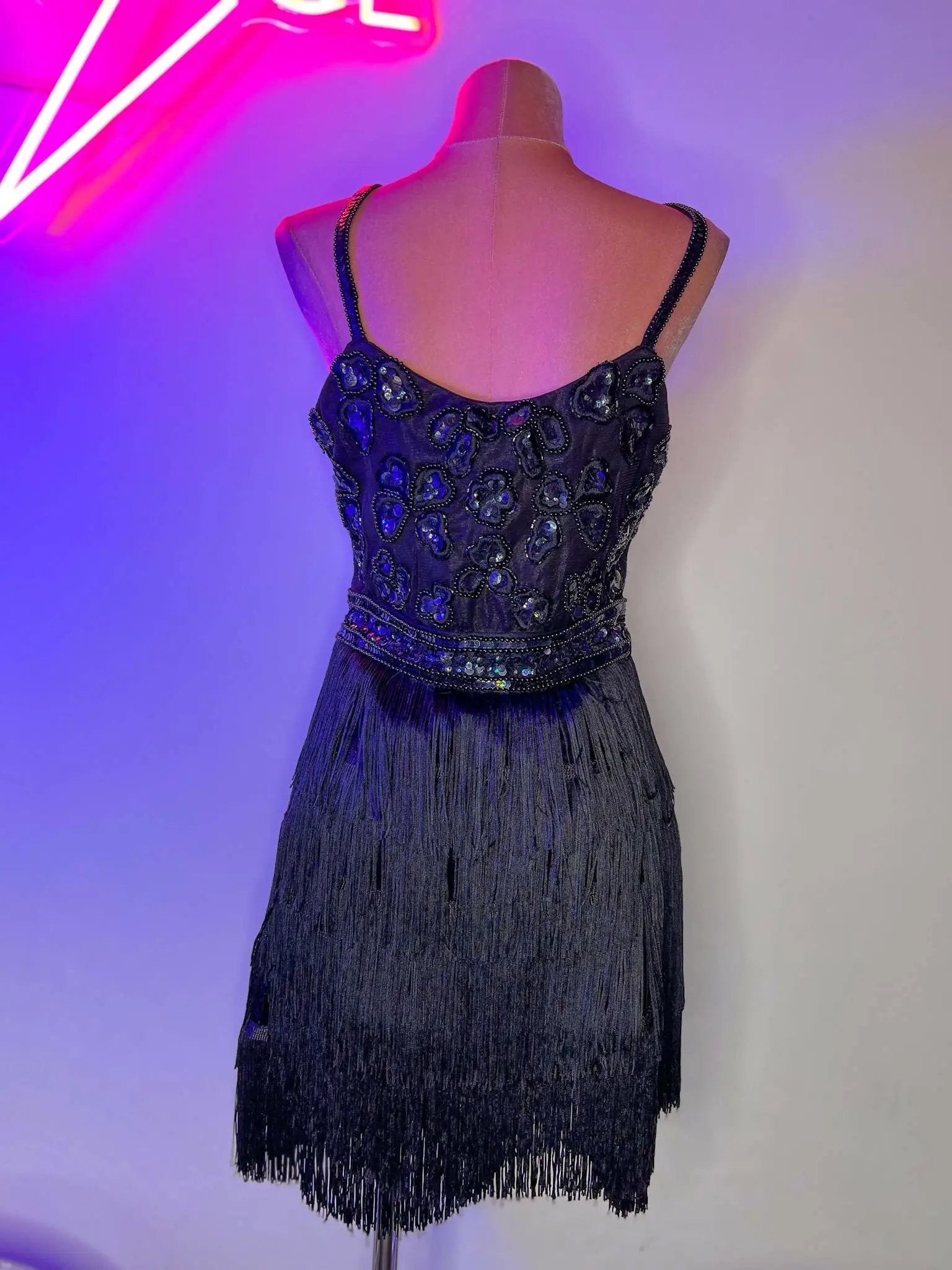 Black Fringe Sequin Mini Dress | Rave &amp; Festival Fashion