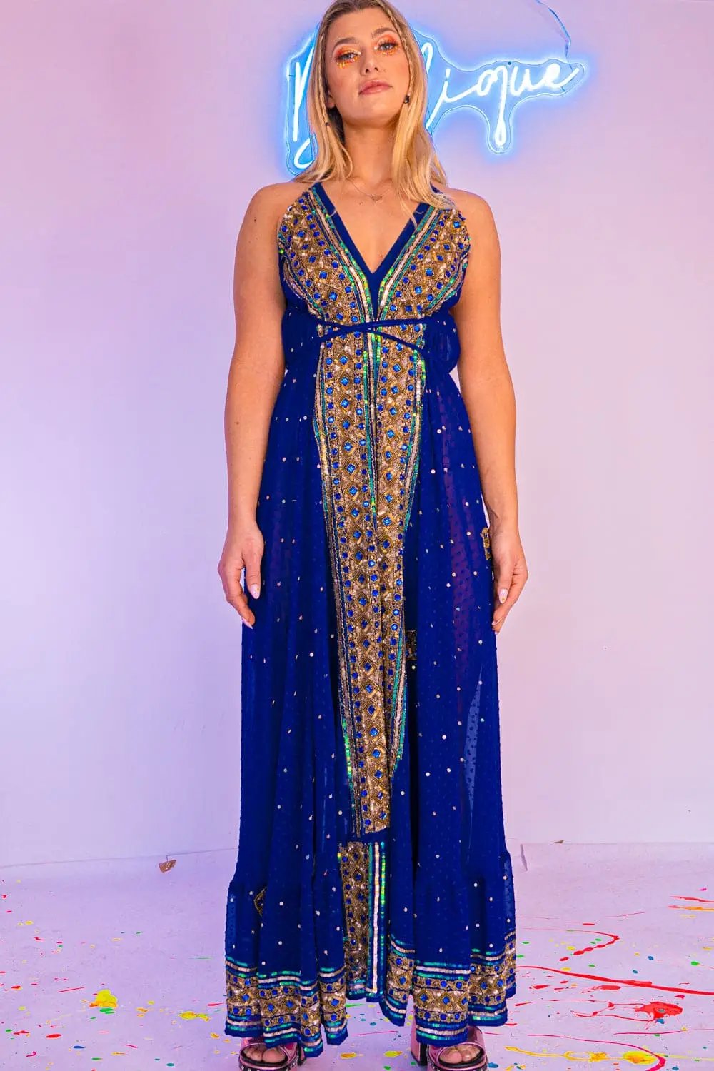 Midnight One of a kind Maxi Dress | Rave &amp; Festival Fashion