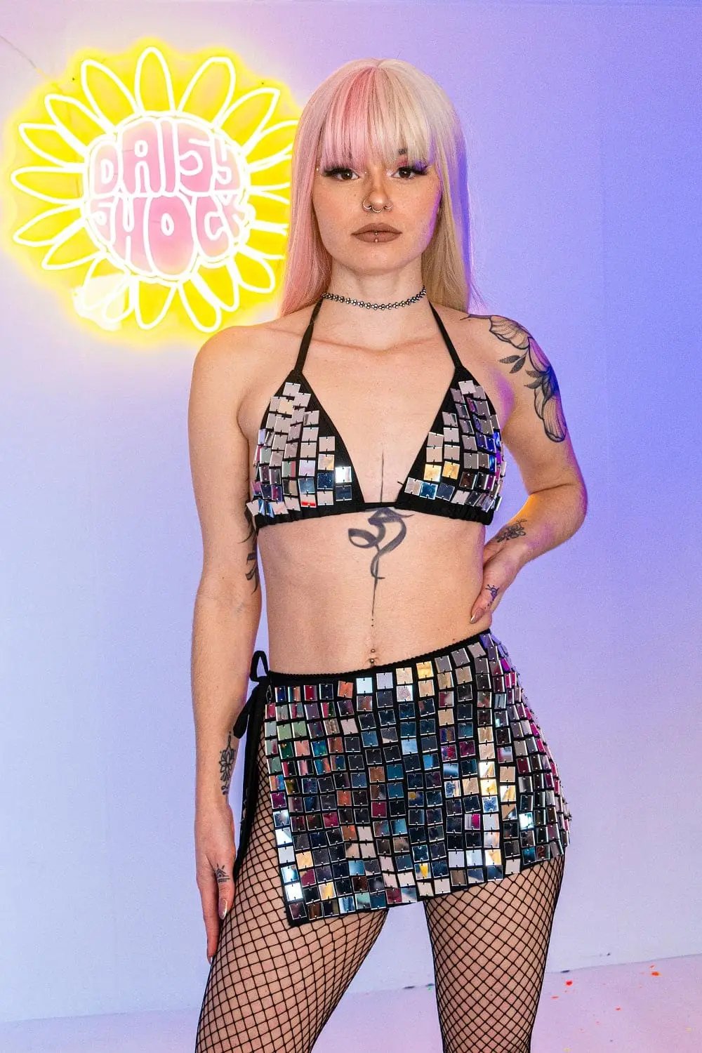 Molly Mirror Triangle Bikini Top | Rave &amp; Festival Fashion