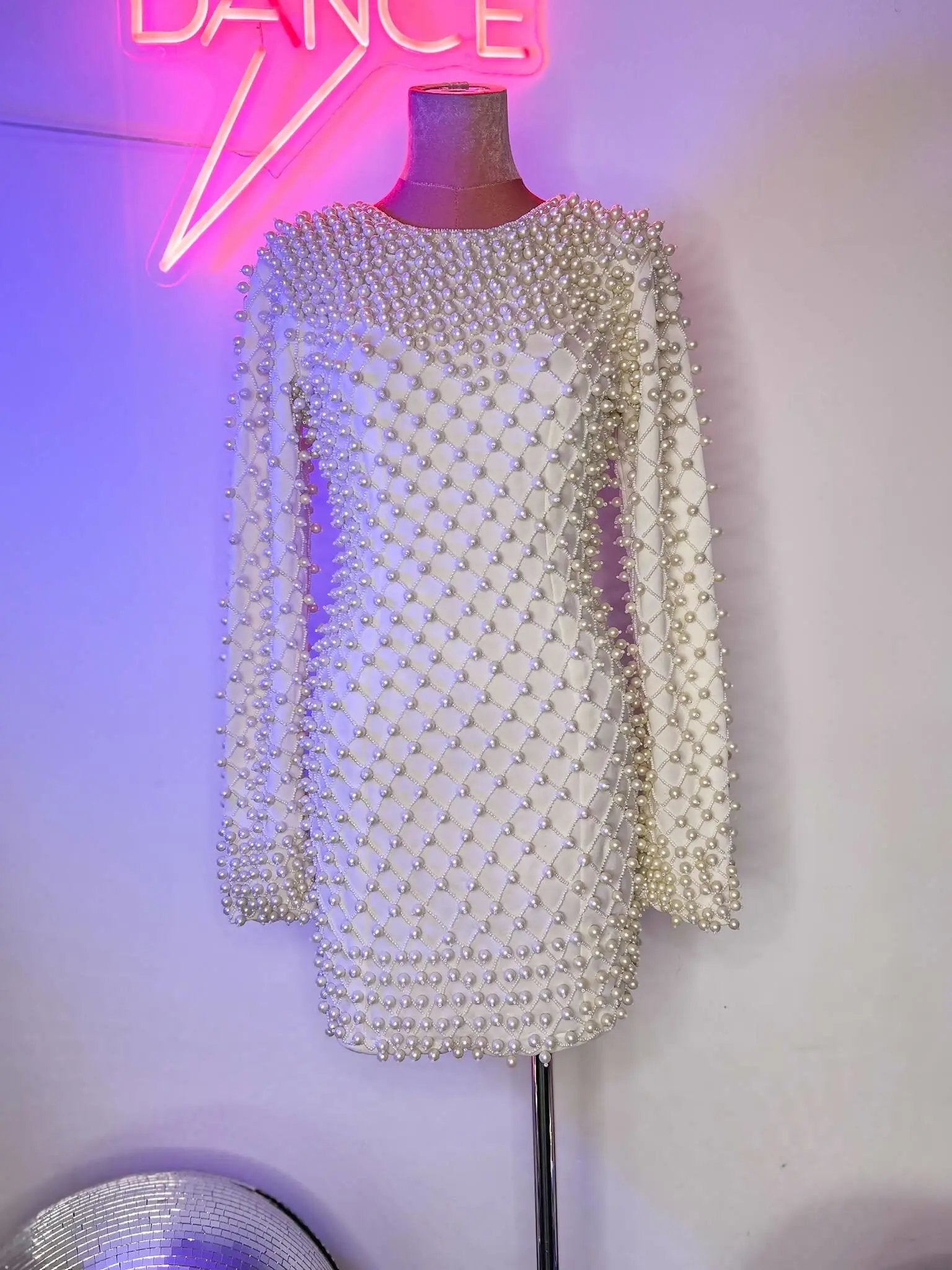 Pearly White Mini Dress | Rave &amp; Festival Fashion