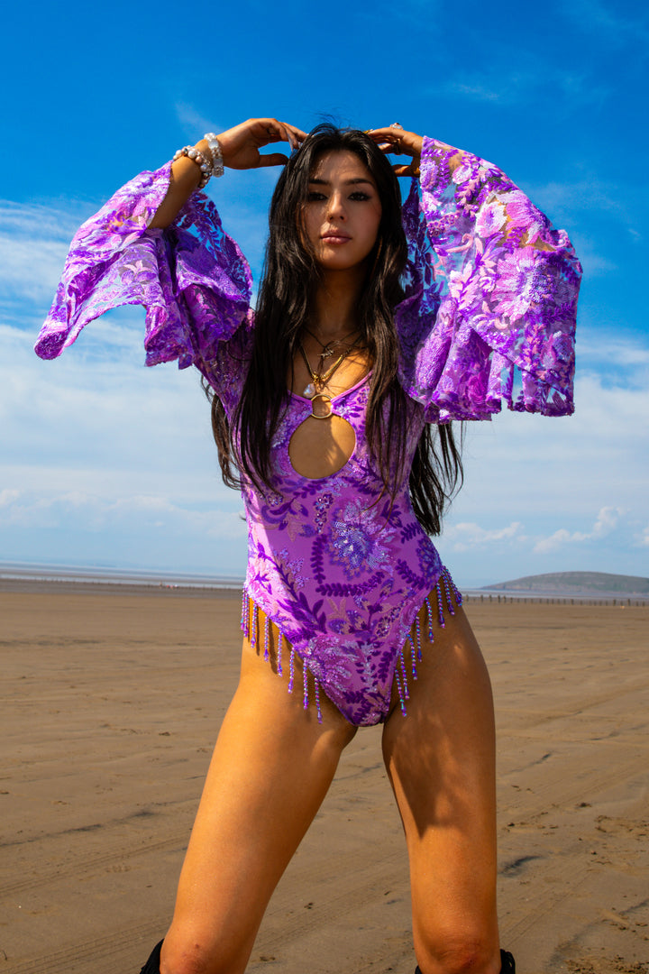 Wild Like Me Flared Bodysuit