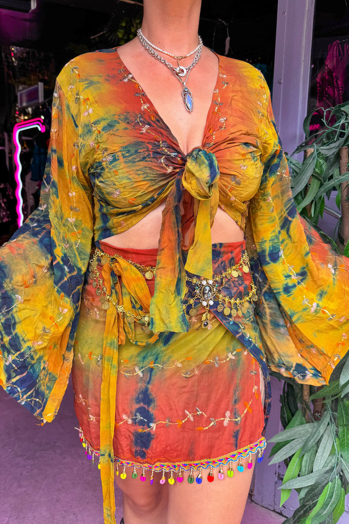 Playa Skirt Bell Sleeve Set