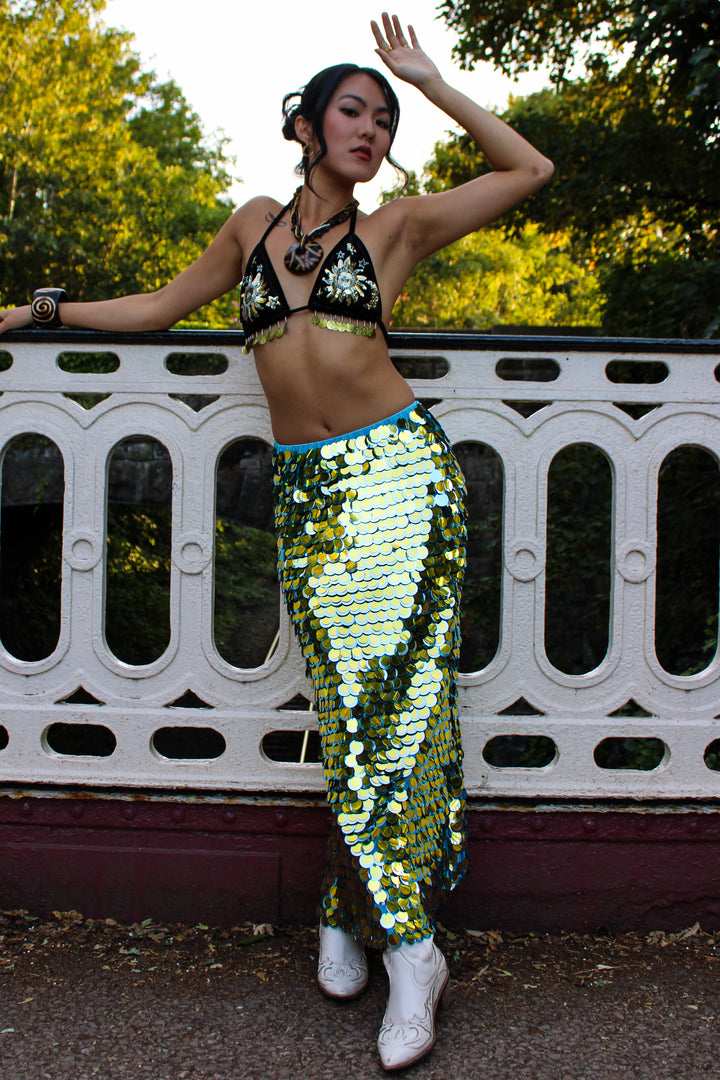Liquid Sun Maxi Skirt