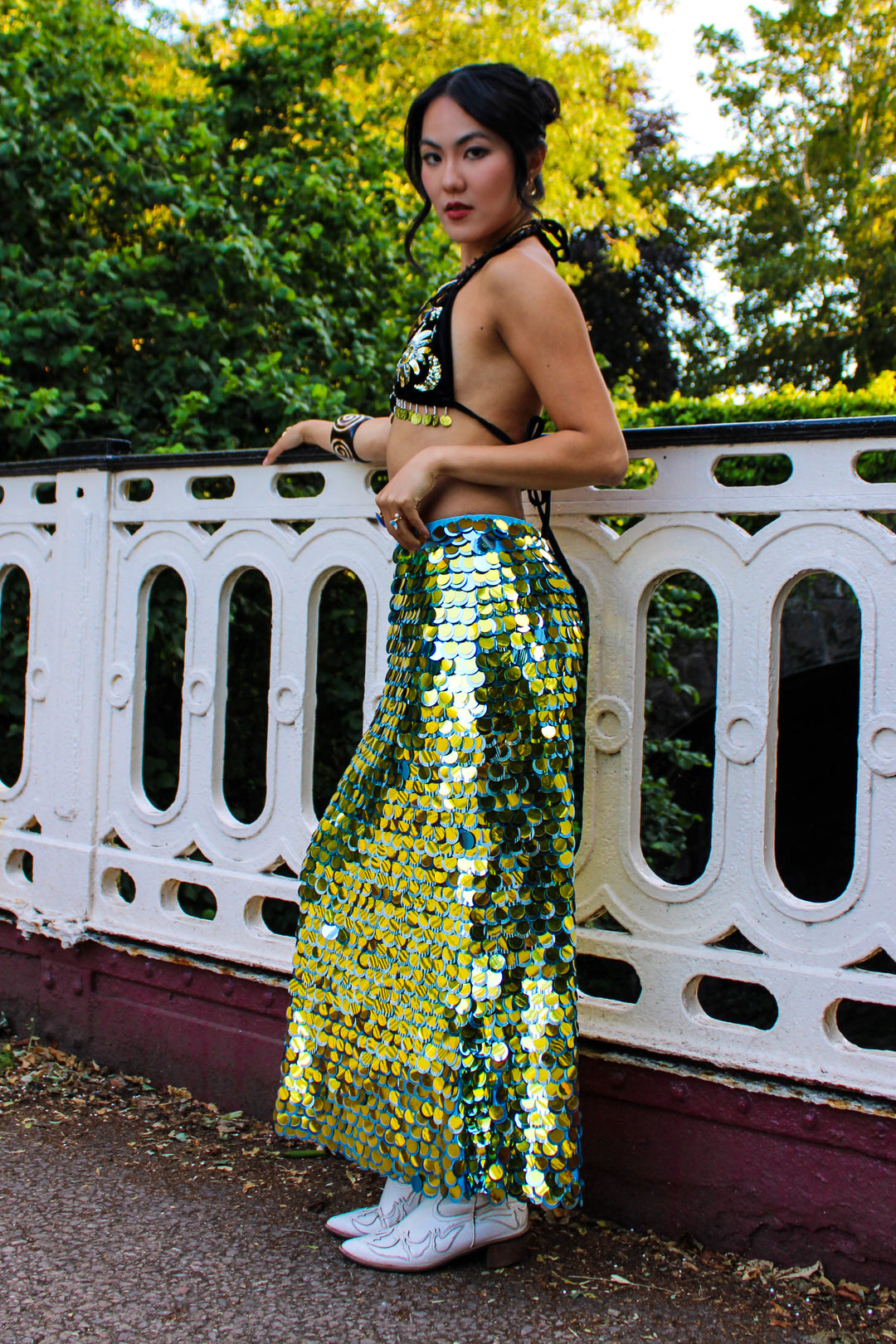 Liquid Sun Maxi Skirt