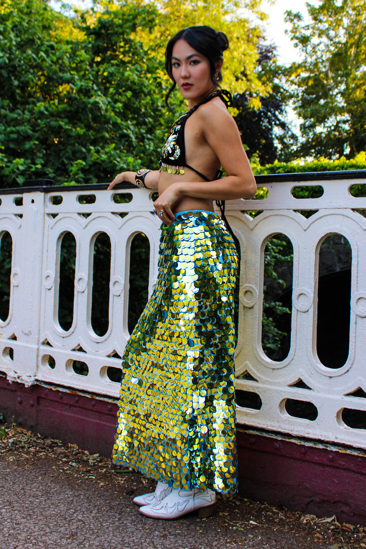 Liquid Sun Maxi Skirt