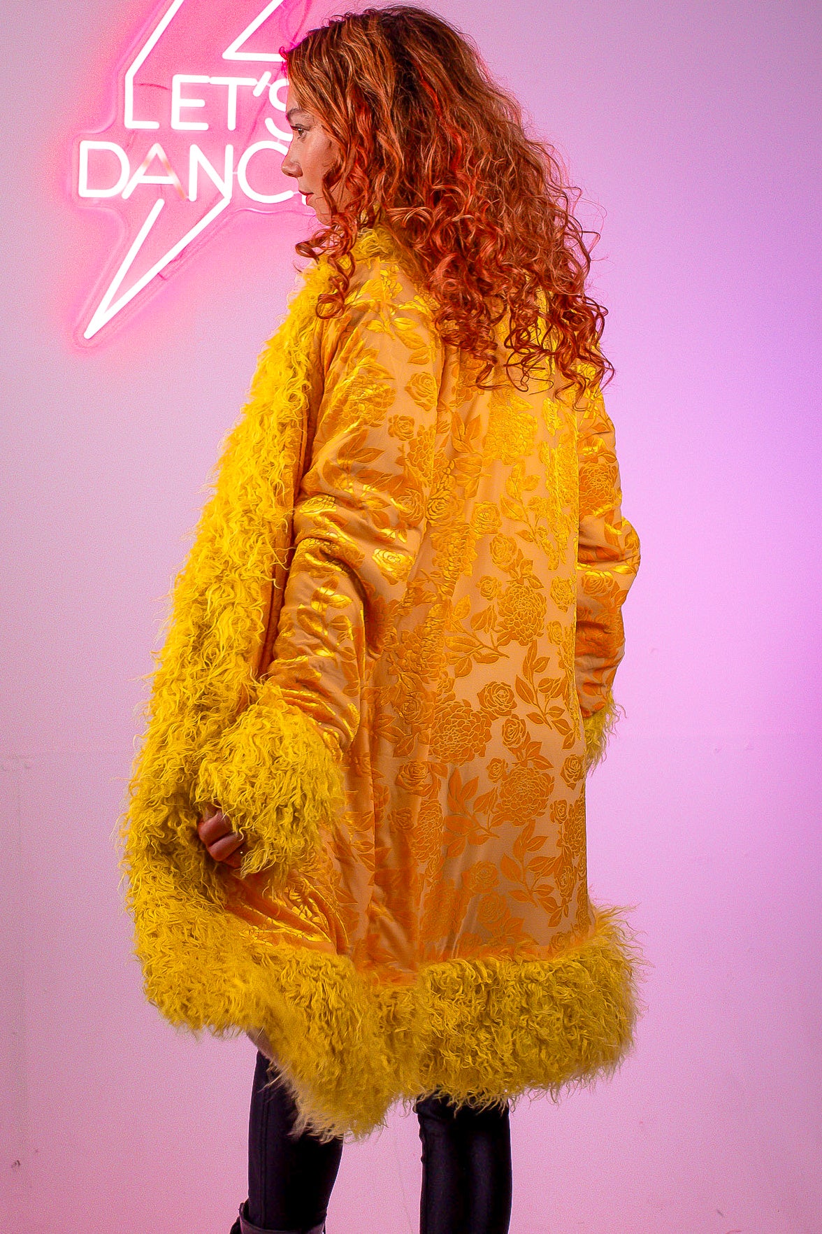 Sunflower Lux Faux fur Coat | Rave &amp; Festival Fashion