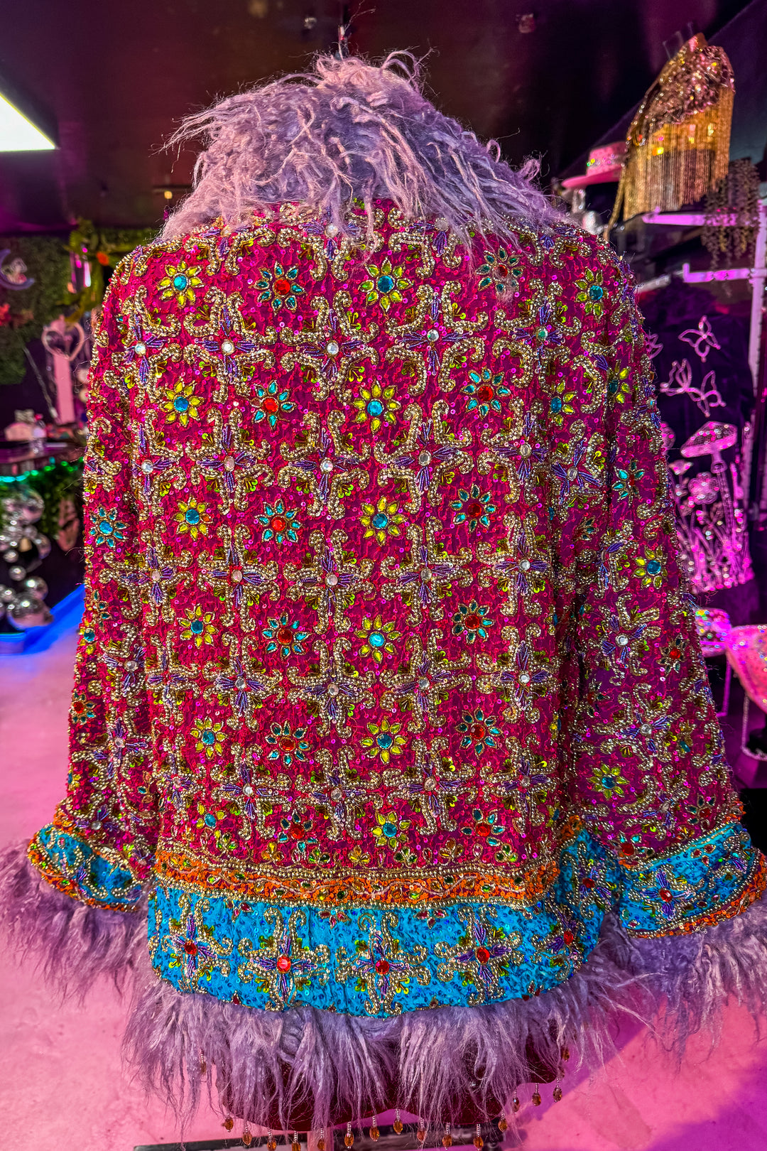 Sari Coat Short with hood COSIMA | UK 10-12