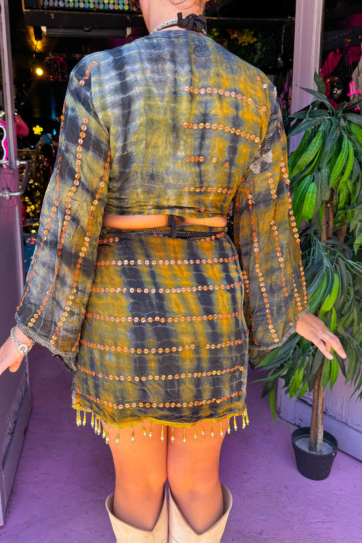 Midnight Skirt Bell Sleeve Set