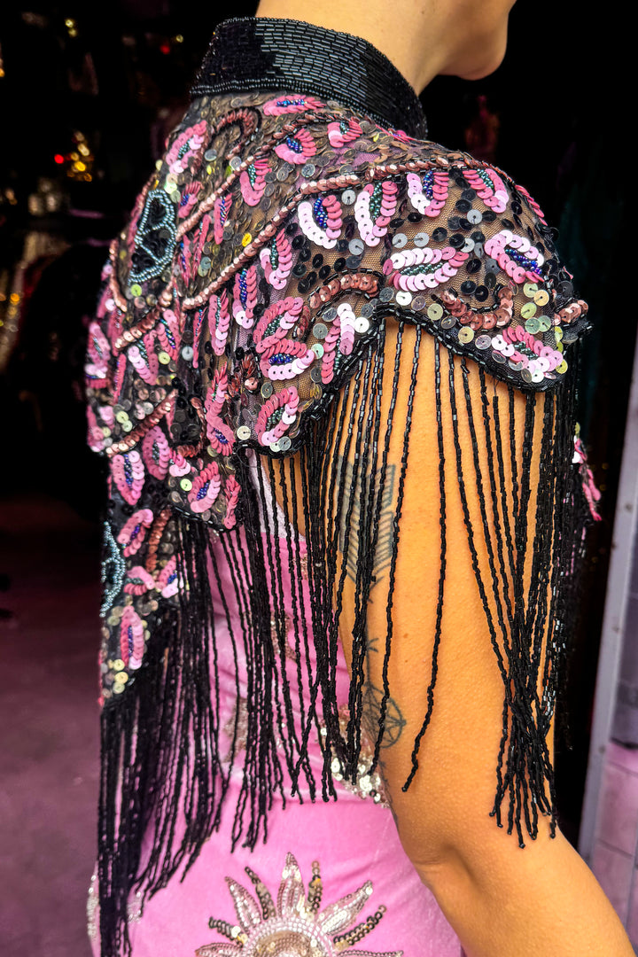 Peony Dreams Beaded Capelet