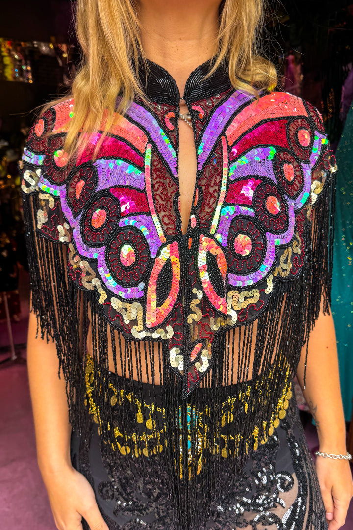 Wild Bloom Beaded Capelet