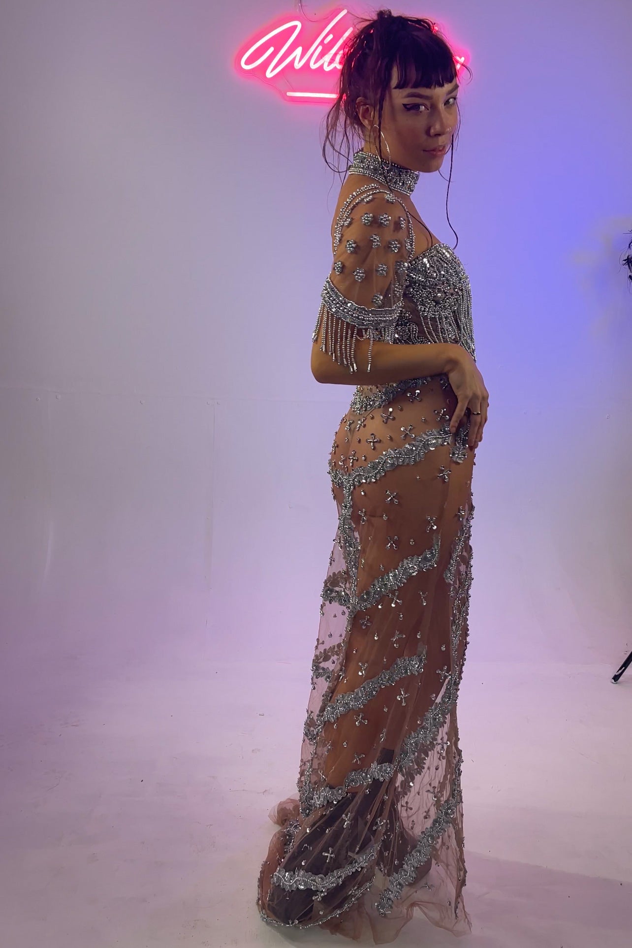 Kendall Silver Maxi Dress