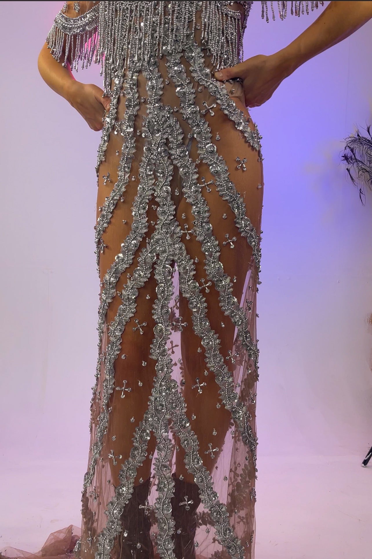 Kendall Silver Maxi Dress | Rave &amp; Festival Fashion