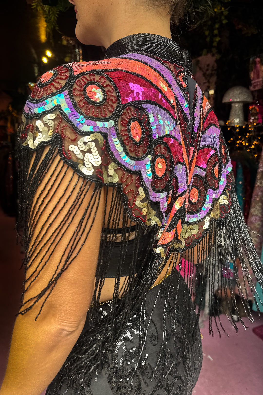 Wild Bloom Beaded Capelet