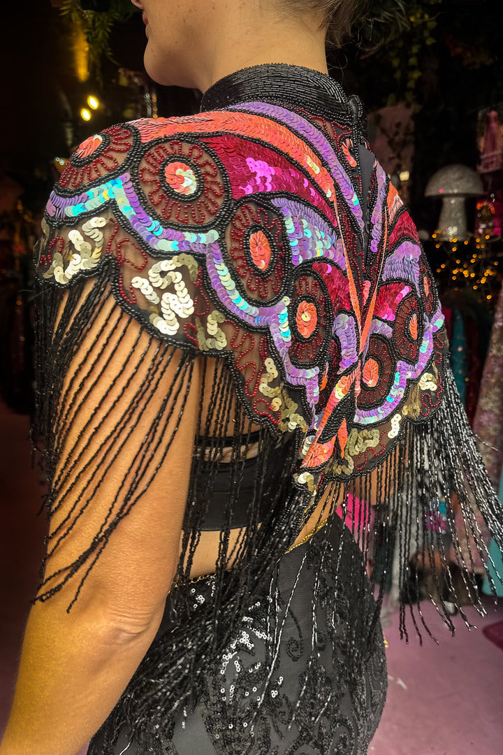 Wild Bloom Beaded Capelet