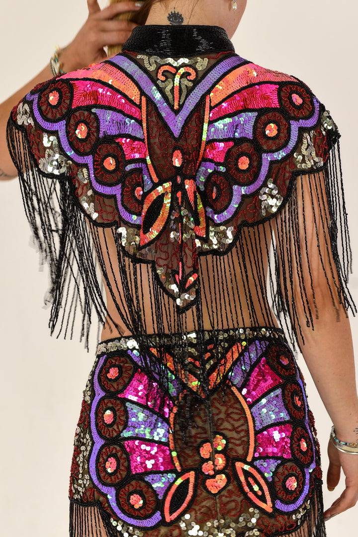 Wild Bloom Beaded Capelet