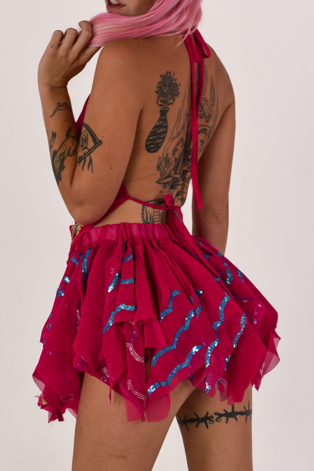 Fairy Floss Halter Top and Skirt Set