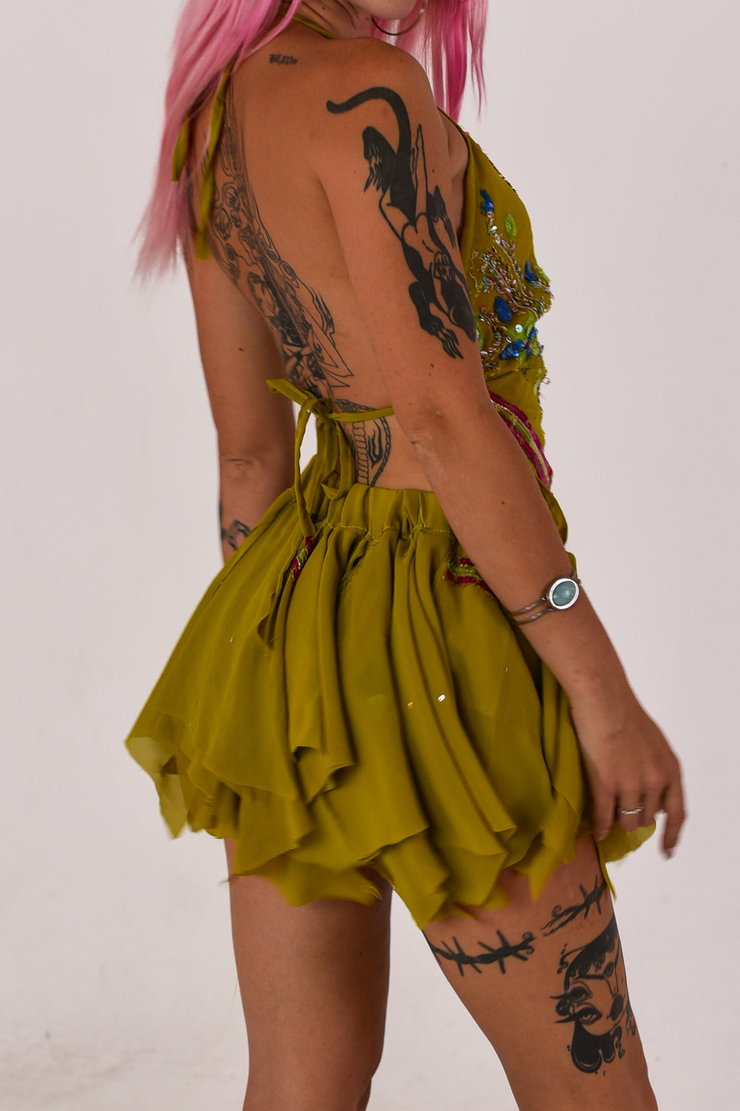 Forest Fae Halter Top and Skirt Set