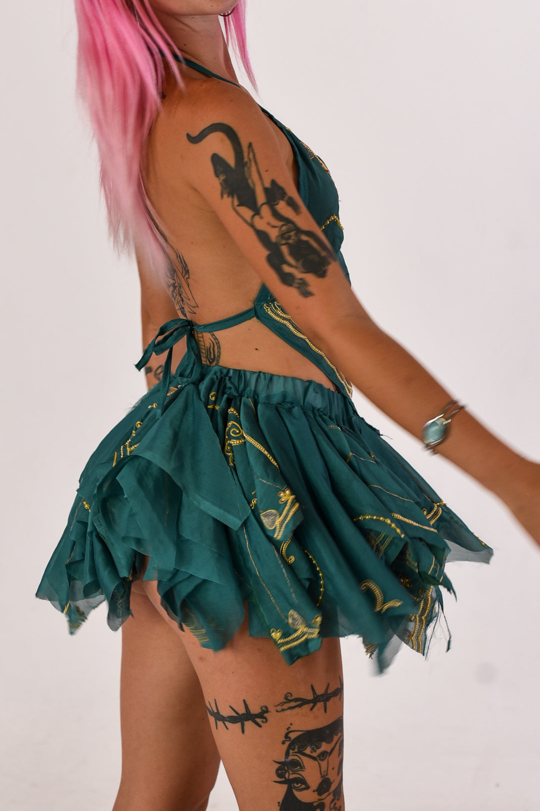 Mystic Lagoon Halter Top and Skirt Set
