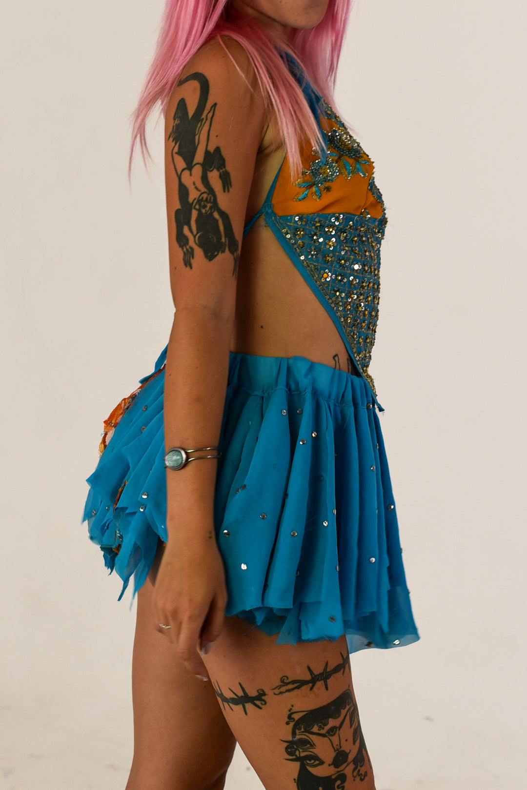 Sunset Lagoon Halter Top and Skirt Set