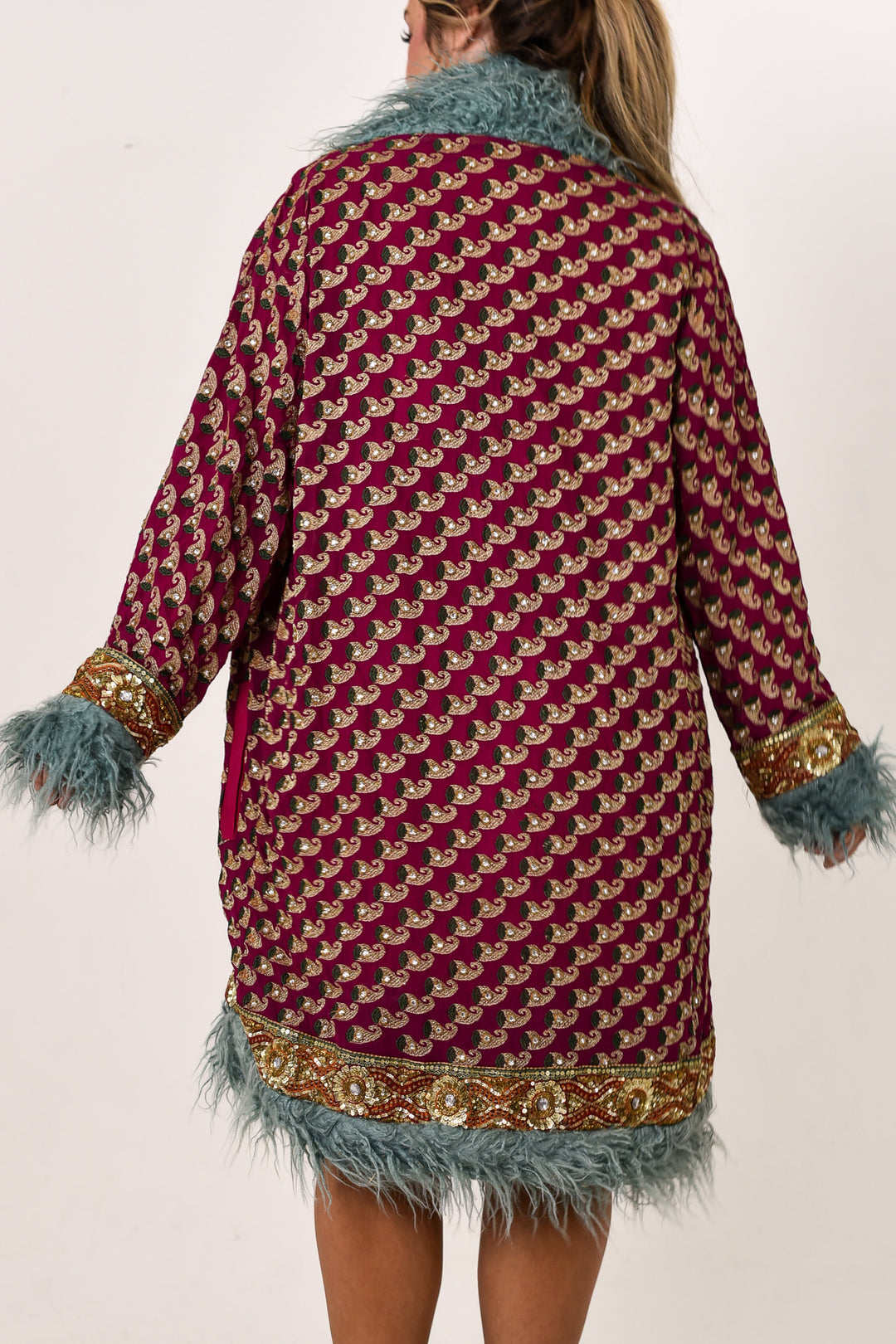 Sari Coat Fern | Size XL UK 14-16