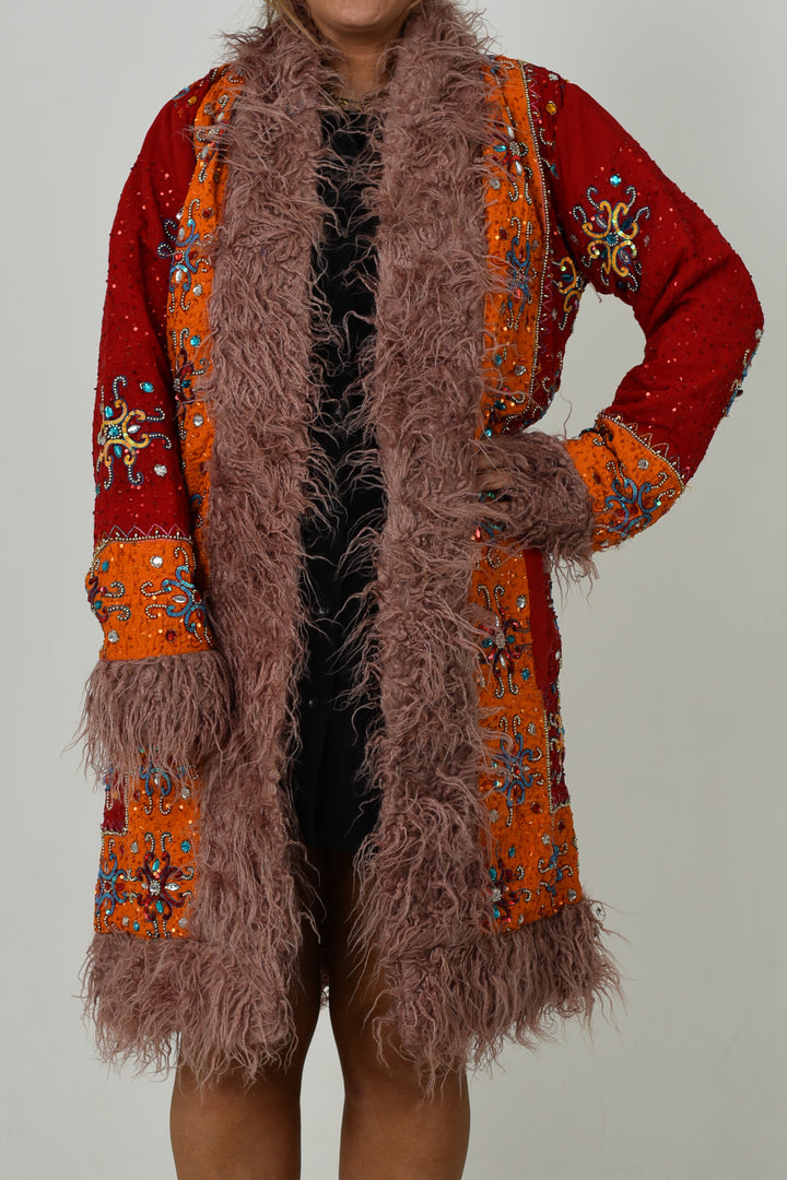 Sari Coat Clementine | Size XL UK 14-16