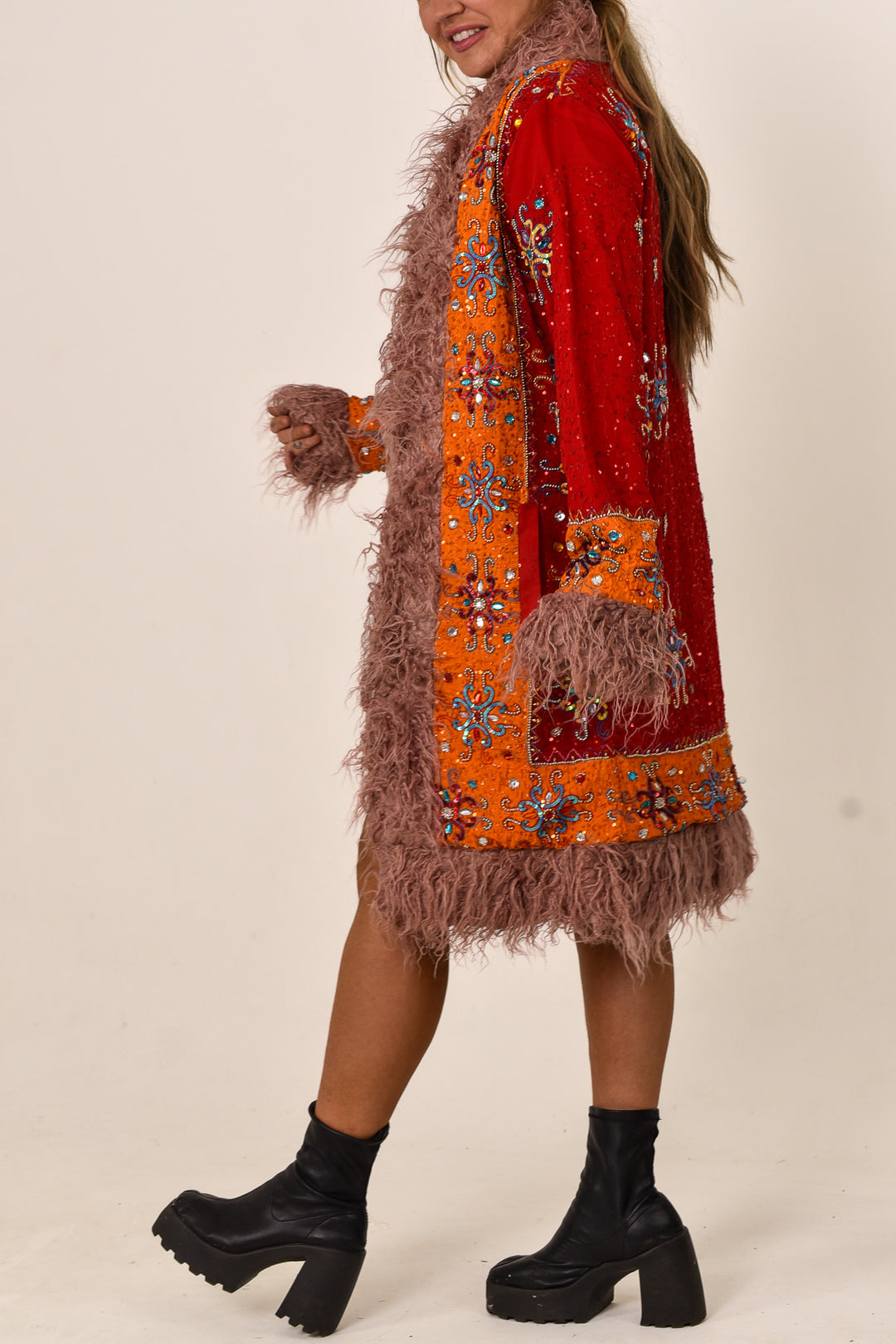 Sari Coat Clementine | Size XL UK 14-16