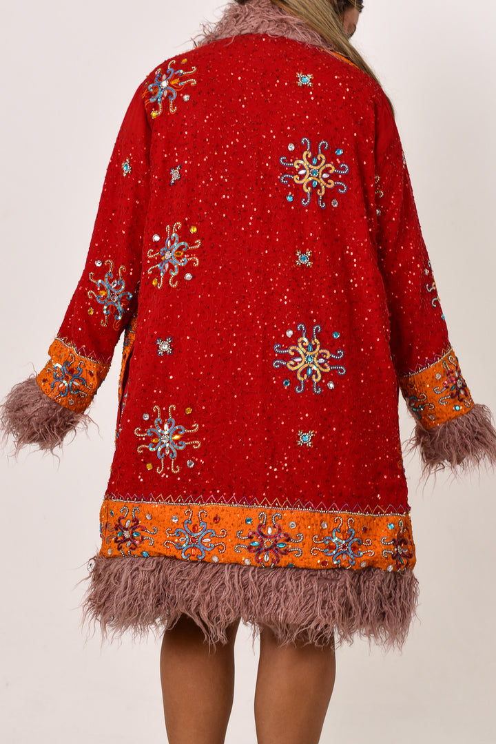 Sari Coat Clementine | Size XL UK 14-16