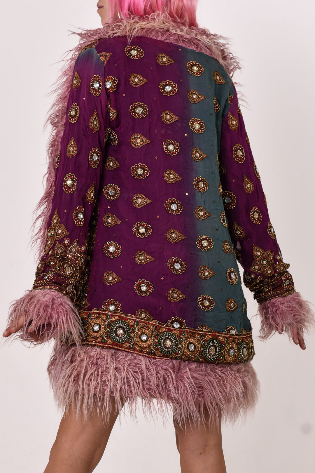 Sari Coat Fauna | S Size UK 8-10