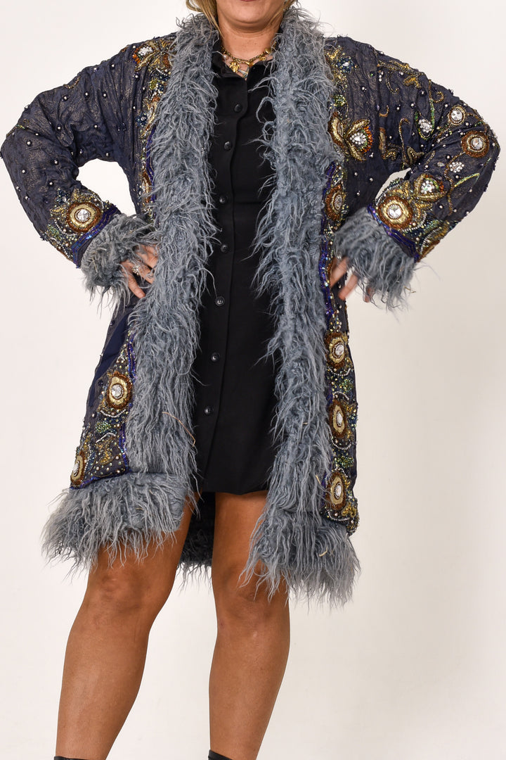 Sari Coat Fawn | Size L UK 14