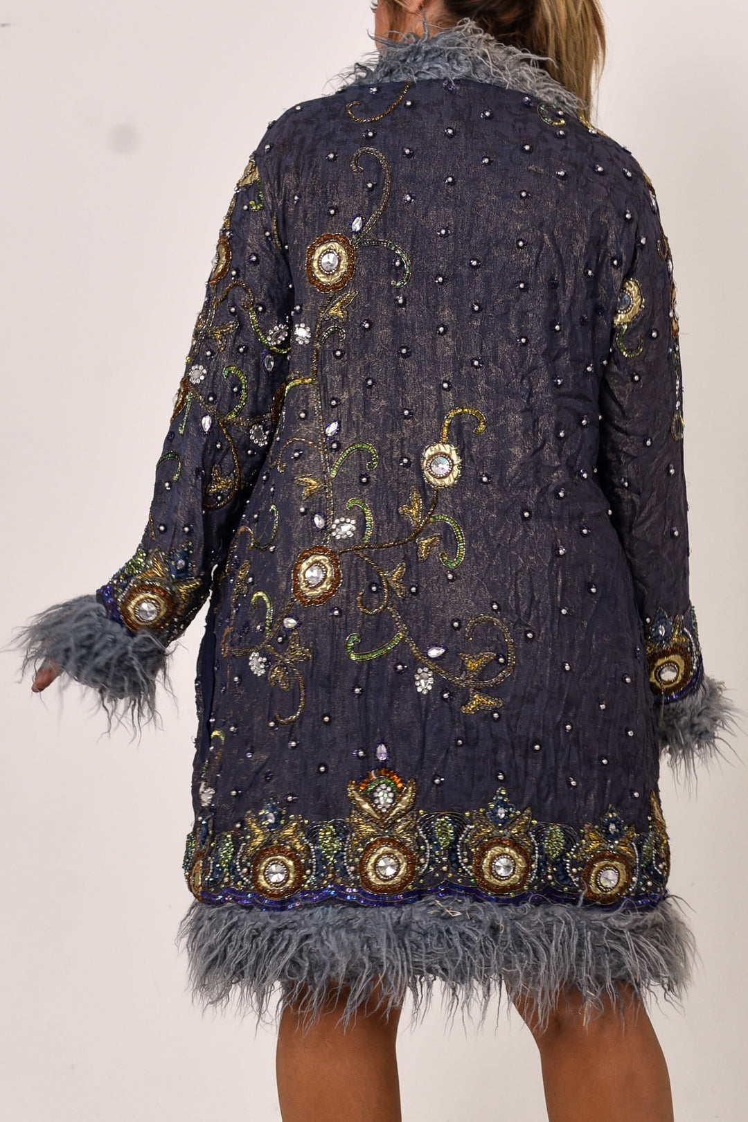 Sari Coat Fawn | Size L UK 14
