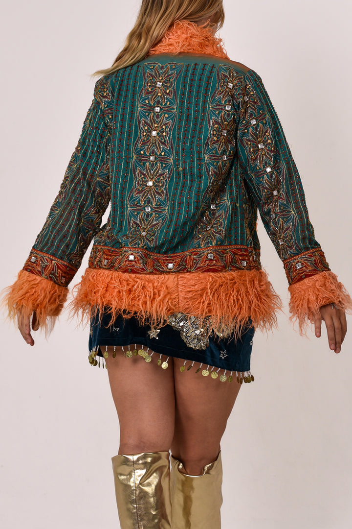 Sari Coat Cedar | M Size UK 12