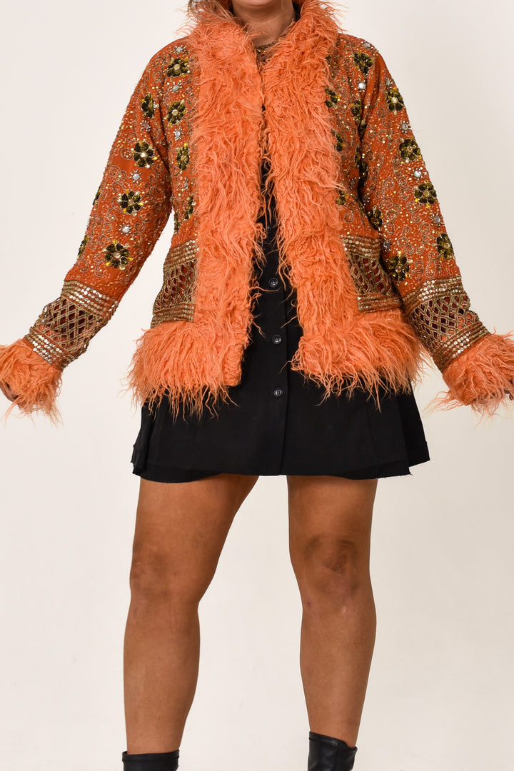 Sari Coat Clover | Size L UK 14
