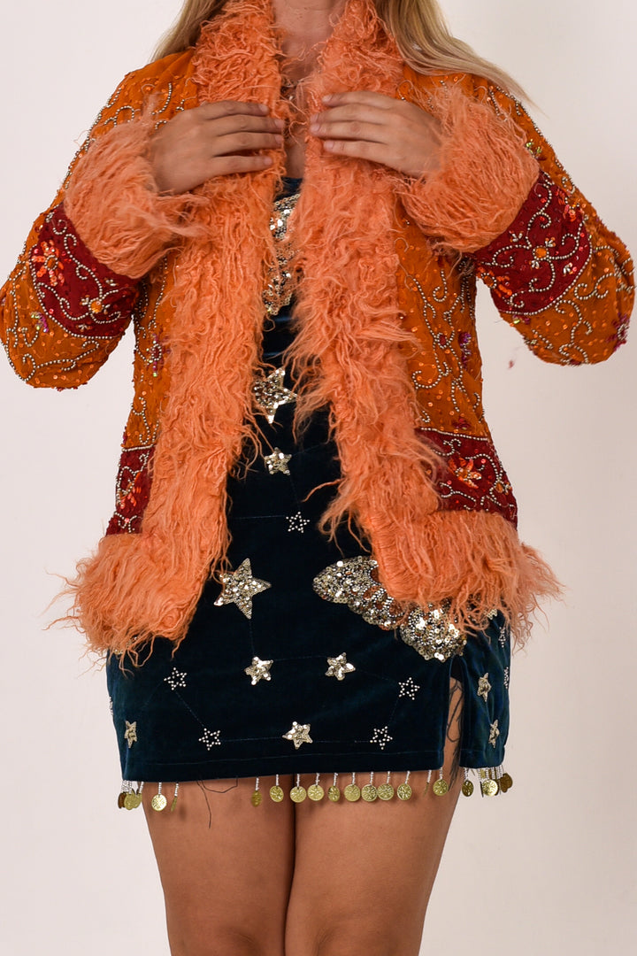 Sari Coat Chai | M Size UK 12