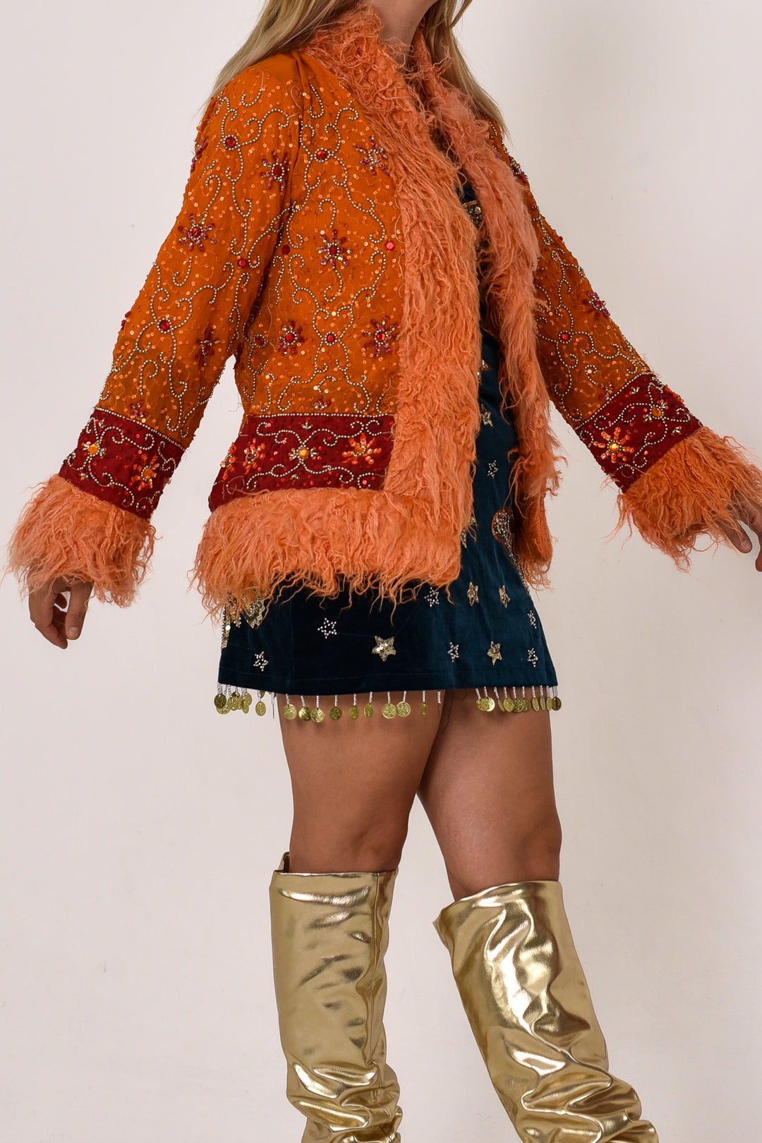 Sari Coat Chai | M Size UK 12