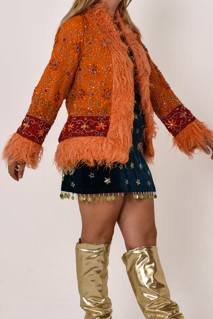 Sari Coat Chai | M Size UK 12