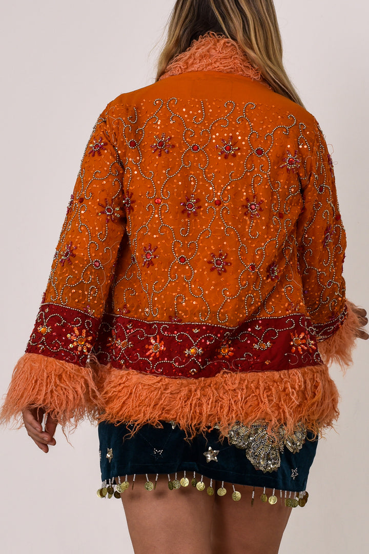 Sari Coat Chai | M Size UK 12