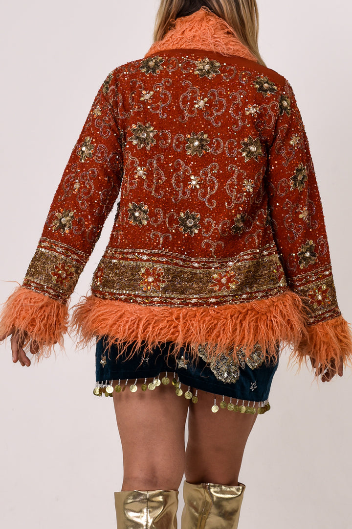 Sari Coat Clove | M Size UK 12