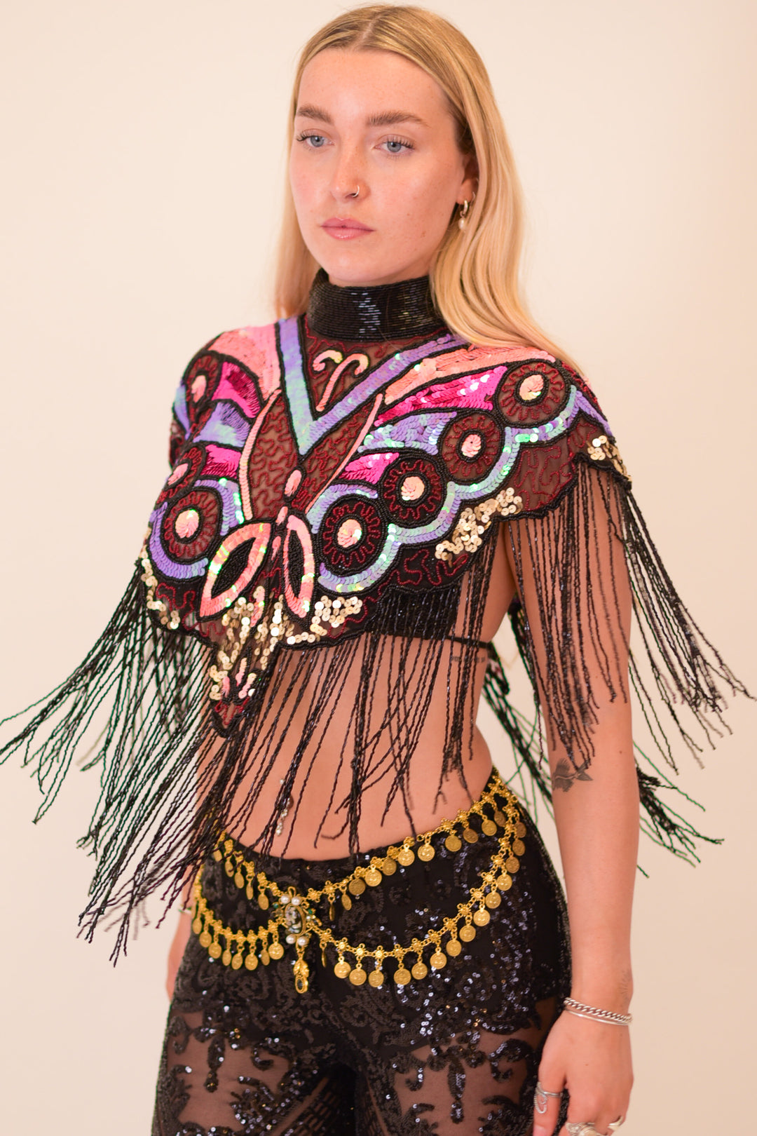 Wild Bloom Beaded Capelet
